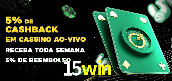 Promoções do cassino ao Vivo 15win
